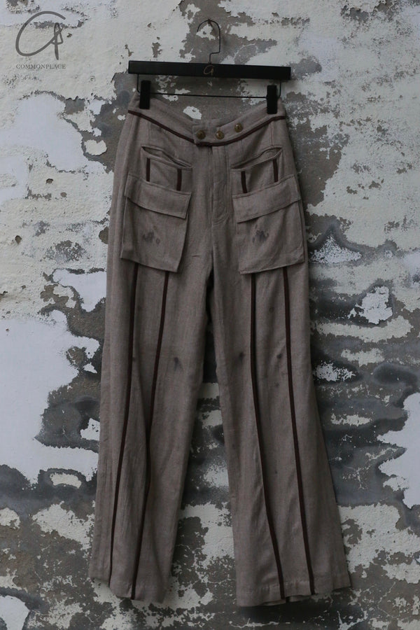 Mutedance 24 Autumn and Winter Sheep Wool Pants MD-MD24FW69-BROWN